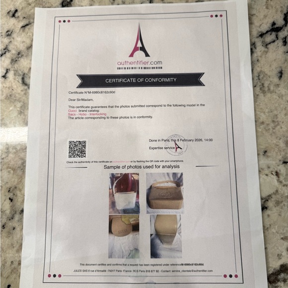 Gucci EUC Vintage Cream Patent Leather Shoulder Bag w/COA - Picture 7 of 14